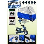Cemku Twin Üst Gri - Alt Mavi Kanuni Hussar 125 Uyumlu Motor Brandası, Arka Çanta Uyumsuz - Gri - Mavi