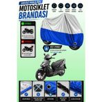 Cemku Twin Üst Gri - Alt Mavi Kymco Agility 16+ 150 Uyumlu Motor Brandası, Arka Çanta Uyumsuz - Gri - Mavi