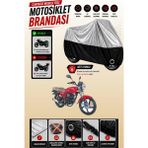 Cemku Twin Üst Gri - Alt Siyah Kanuni Breton S Uyumlu Motor Brandası, Arka Çanta Uyumsuz - Gri - Siyah