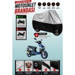 Cemku Twin Üst Gri - Alt Siyah Kanuni Hussar 125 Uyumlu Motor Brandası, Arka Çanta Uyumsuz - Gri - Siyah