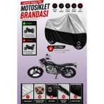 Cemku Twin Üst Gri - Alt Siyah Mondial 150 Mr Vulture Uyumlu Motor Brandası, Arka Çanta Uyumsuz - Gri - Siyah