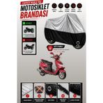 Cemku Twin Üst Gri - Alt Siyah Suzuki An 125 Hk Uyumlu Motor Brandası, Arka Çanta Uyumsuz - Gri - Siyah