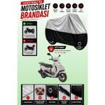 Cemku Twin Üst Gri - Alt Siyah Yamaha Cygnus L Uyumlu Motor Brandası, Arka Çanta Uyumsuz - Gri - Siyah