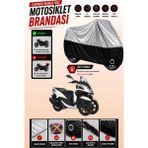Cemku Twin Üst Gri - Alt Siyah Yamaha Tricity 125 Uyumlu Motor Brandası, Arka Çanta Uyumsuz - Gri - Siyah