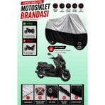 Cemku Twin Üst Gri - Alt Siyah Yamaha X-Max 250 Momodesign Uyumlu Motor Brandası, Arka Çanta Uyumsuz - Gri - Siyah