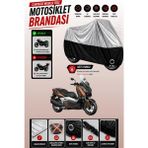 Cemku Twin Üst Gri - Alt Siyah Yamaha X-Max 300 Abs Uyumlu Motor Brandası, Arka Çanta Uyumsuz - Gri - Siyah