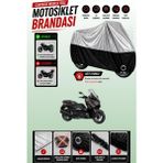 Cemku Twin Üst Gri - Alt Siyah Yamaha X-Max 300 Tech Max Uyumlu Motor Brandası, Arka Çanta Uyumsuz - Gri - Siyah