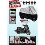 Cemku Twin Üst Gri - Alt Siyah Yamaha X-Max 400 Tech Max Uyumlu Motor Brandası, Arka Çanta Uyumsuz - Gri - Siyah