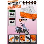 Cemku Twin Üst Gri - Alt Turuncu Arora Ar 100-7 Special Alfa Uyumlu Motor Brandası, Arka Çanta Uyumsuz - Gri - Turuncu