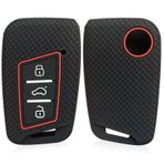 CemOto Anhtklfplt Volkswagen Skoda Seat Silikon Anahtar Kılıfı