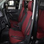 CemOto Klmny546 Elegance Kırmızı Siyah 5'li Set Minder