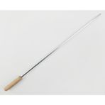 Cemre Ahşap Saplı Mangal Şişi Et Şişi - Ciğer Şişi - Tavuk Şişi 45 cm (10 Adet) - Gri