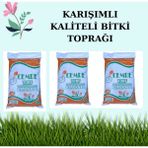 Cemre Torf Classic 5 LT x 3 Hızla Büyüme Sağlayan Doğal Torf ve Solucan Gübresi - 2L