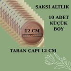 Cemre Torf Saksı Altlık Tabak Küçük Boy 10 Adet
