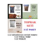 Cemre Torf Toprak Seti 3 Lü Avantaj Paket