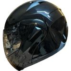 Çene Açılır Kask Vizörlü Siyah Ece Belgeli - L