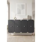 Ceneyra KA1297AS Alfa Konsol ve Tv Sehpası Antrasit-Silver 120CM - Antrasit - Gümüş