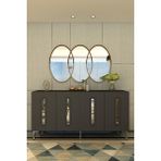 Ceneyra KA1520AS- Rany Konsol, Tv Sehpası, Çok Amaçlı Dolap 150CM Antrasit-Gümüş - Antrasit - Gümüş