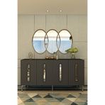 CENEYRA KA1520AS RANY150 KONSOL, KAHVE KÖŞESİ, TV SEHPASI ANTRASİT-SILVER 150cm