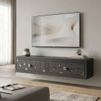 Ceneyra TDA1207AS -Moka Duvaramontaj Tv Stand Antrasit-Silver - Antrasit - Gümüş