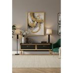 CENEYRA Tsa1204ag - Tunatv120 Tv Stand, Tv Sehpasi Antrasit-gold 120cm Antrasit