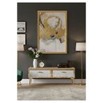 CENEYRA TSA1204DBG - TUNATV120 TV STAND, TV SEHPASI SAFİRMEŞE-BEYAZ-GOLD 120CM