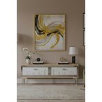 CENEYRA TSA1204DBG - TUNATV120 TV STAND, TV SEHPASI SAFİRMEŞE-BEYAZ-SILVER 120CM