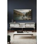 CENEYRA TSA1503BS - TUNATV150 TV STAND, TV SEHPASI BEYAZ-SILVER 150CM