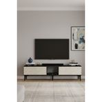 Ceneyra TSA1599AT - Aplos TSA150 Tv Stand, Tv Sehpası, Tv Ünitesi 150CM Antrasit-Traverten - Antrasit - Traverten