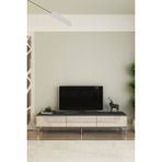 Ceneyra TSA1805ATS - Meyra Tv Stand , Tv Sehpası 180CM Antrasit-Traverten-Silver