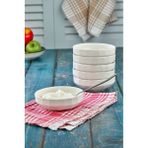 Cengiz Çeyiz Porselen 6'lı Kase Sosluk Reçellik 10 cm CKR4142 - Beyaz