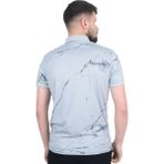 Cengiz Inler Baskı Desenli Erkek Polo Yaka T-Shirt - 2XL - Gri