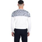 Cengiz Inler Bisiklet Yaka Desenli Yünlü Erkek Triko Kazak - Ekru - 2XL
