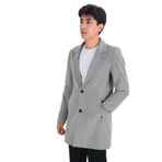 Cengiz İnler Ceket Yaka Çift Düğme Kaban GRİ M