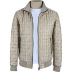 Cengiz İnler Dik Yaka Tuğla Desen Anorak Mont - 3XL - Bej