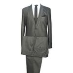 Cengiz İnler Dokulu Çift Düğme 8 Drop Modern Fit Erkek Takım Elbise - 46 - Koyu Gri