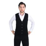 Cengiz İnler Düğmeli Erkek Triko Yelek