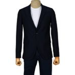 Cengiz İnler Düz Kumaş Tek Düğme Slim Erkek Ceket - 48 - Lacivert