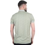 Cengiz Inler Geometrik Desen Erkek Polo Yaka T-Shirt