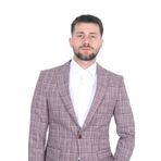 Cengiz Inler Kirlangic Yaka Cift Dugme Cizgili Ekose Slim Fit Erkek Ceket