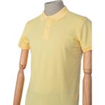 Cengiz İnler Polo Yaka Düz Slim Erkek T-shirt - Sarı
