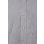 CENGİZ İNLER Slim Fit Çizgili Gofre Erkek Gömlek