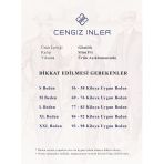 Cengiz İnler Standart Yaka Baklava Armür Desen Slim Fit Erkek Pamuk Gömlek