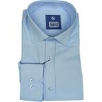 Cengiz İnler Standart Yaka Düz Slim Fit Erkek Pamuk Gömlek - XS - Buz Mavisi