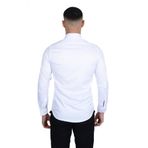 Cengiz Inler Standart Yaka Likrali Slimfit Erkek Gomlek