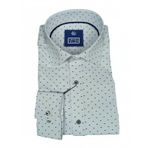 Cengiz İnler Standart Yaka Sinek Desen Slim Fit Erkek Pamuk Gömlek