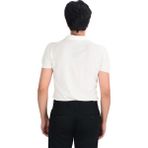 Cengiz Inler Yarım Fermuarlı Merserize Erkek Triko T-Shirt - 2XL - Krem