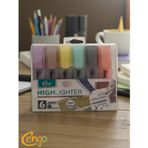 Cengo 6 lı Highlighter Fosforlu Kalem Seti MORANDİ SERİSİ