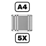 Cengo Alüminyum A4 Rondo Açılır Kapanır Çerçeve 21x30 5 Li Paket 21 x 30 CM