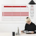 Cengo Kanban Planlayıcı Takvim Çizelgesi 100x52 Cm Kağıt Tahta + Doldurulabilir Tahta Kalemi Hediyeli